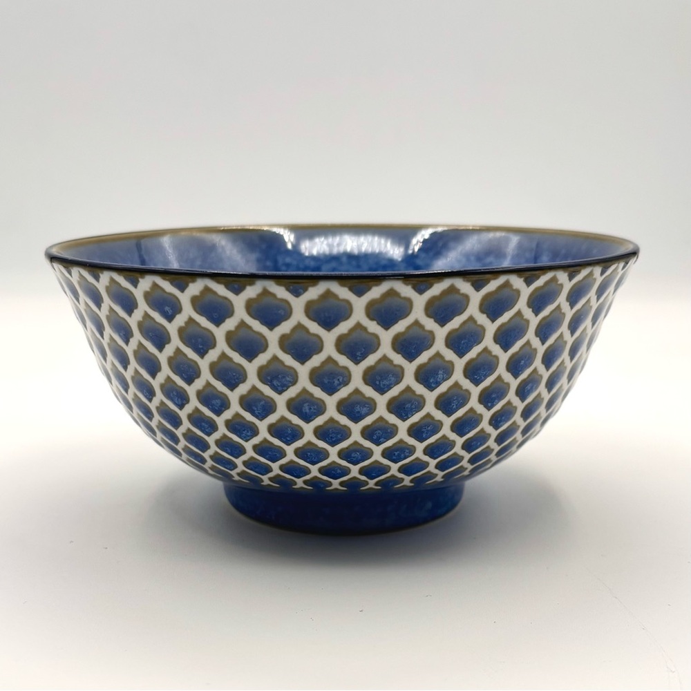 Certified International Blue Porcelain Pattern Cereal/Soup Bowl